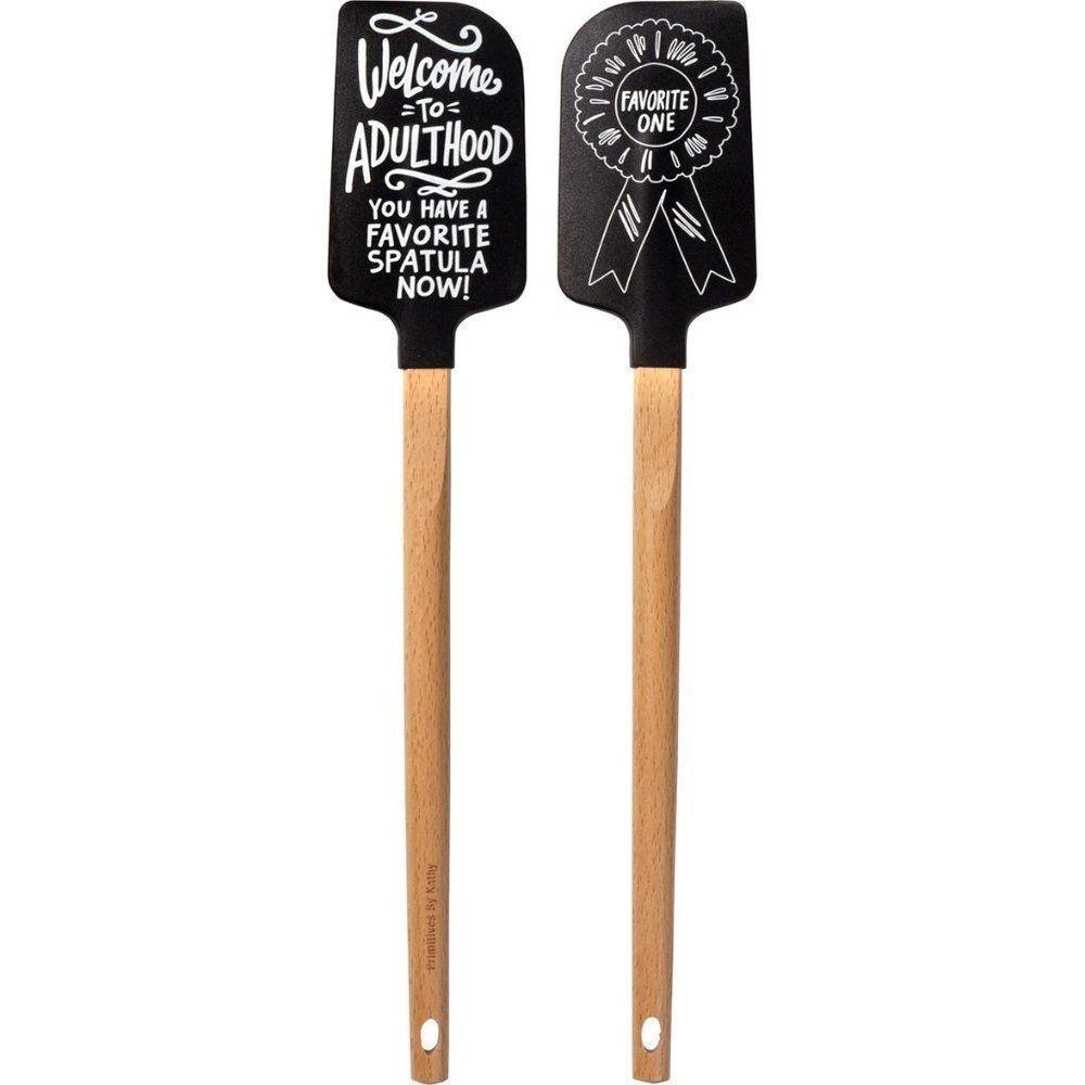 NEW!!! Welcome to Adulthood Spatula With A Wooden Handle